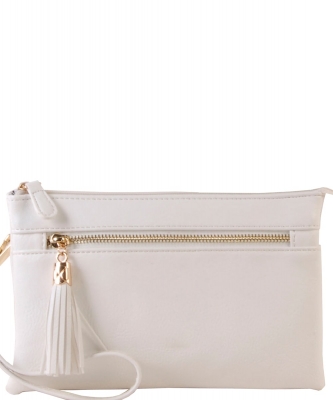 2 Compartments Messager Bag Designer WU021 WHITE